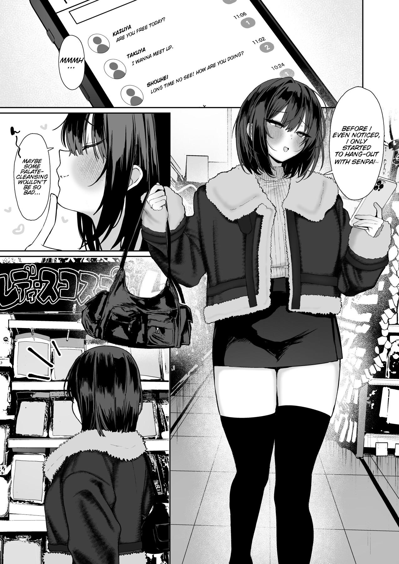 Hentai Manga Comic-A story about having non-stop cheating sex with the kind of woman no boyfriend should be hanging around with.-Read-36